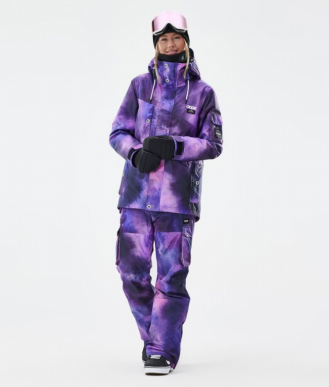 Women Dope Iconic W Snowboard Pants Purple | GJNXFQZ-41