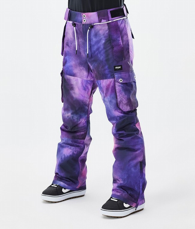 Women Dope Iconic W Snowboard Pants Purple | GJNXFQZ-41