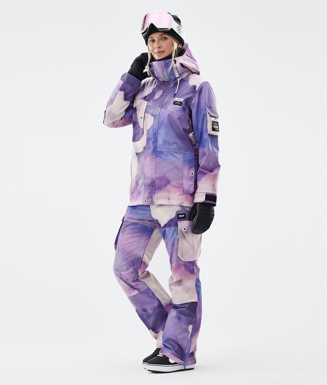 Women Dope Iconic W Snowboard Pants Purple | WNZUTSY-08