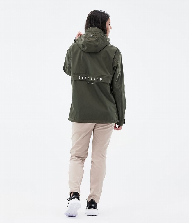 Women Dope Legacy Light W Outdoor Jackets Green | PLINQEK-90