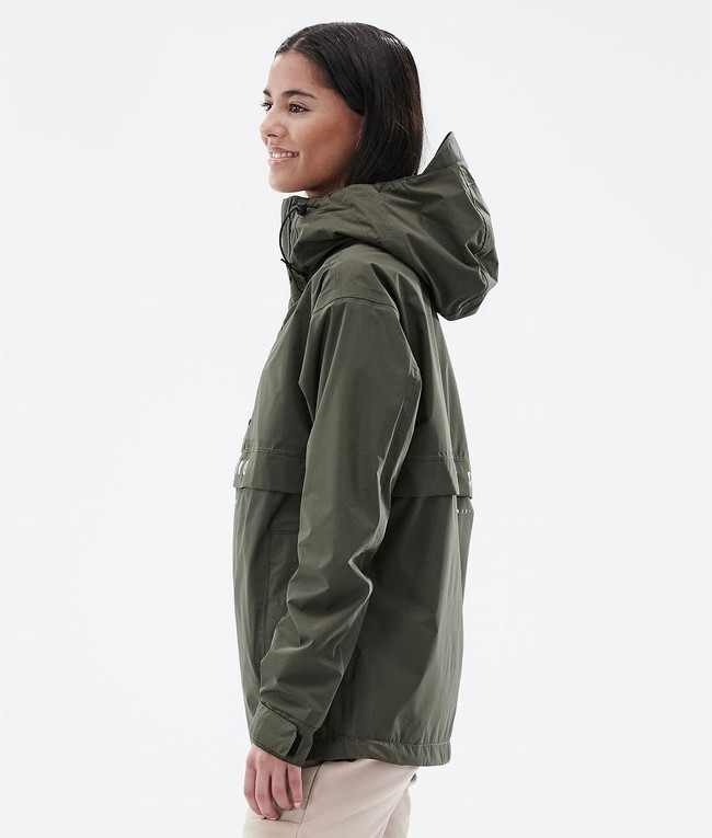 Women Dope Legacy Light W Outdoor Jackets Green | PLINQEK-90