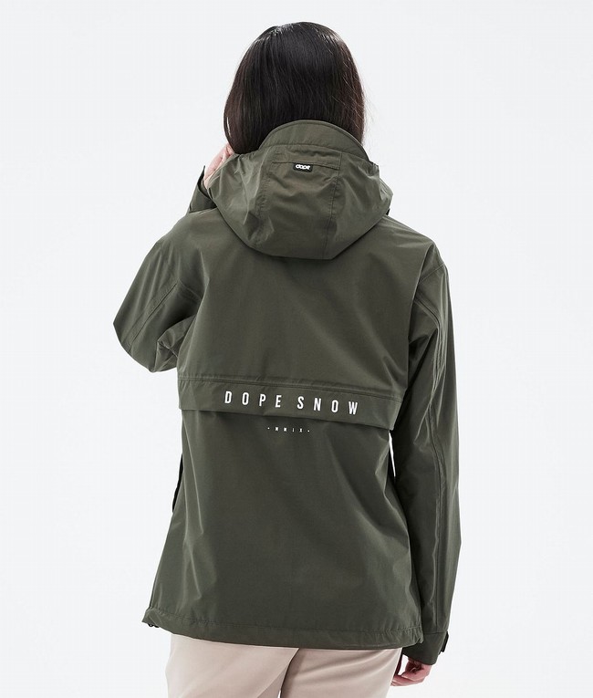 Women Dope Legacy Light W Outdoor Jackets Green | PLINQEK-90