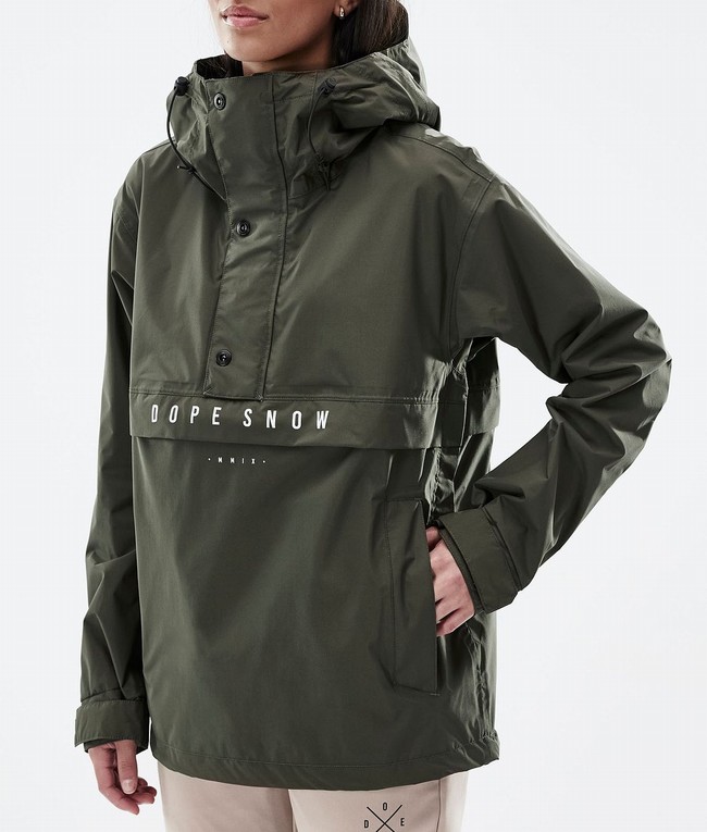 Women Dope Legacy Light W Outdoor Jackets Green | PLINQEK-90