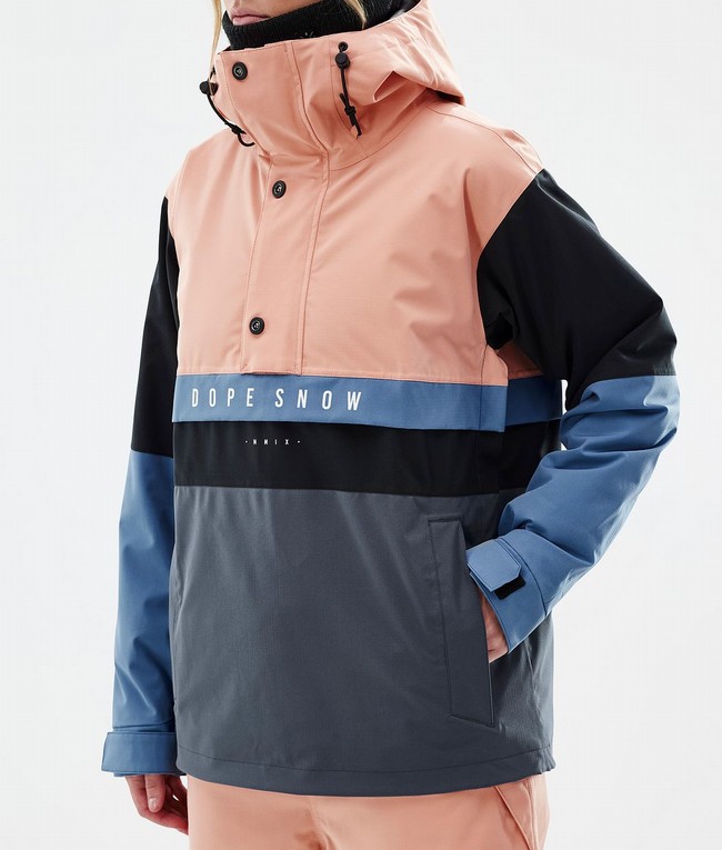 Women Dope Legacy Track W Ski Jackets Coral / Blue / Grey / Black / Blue | WTSKZFC-56