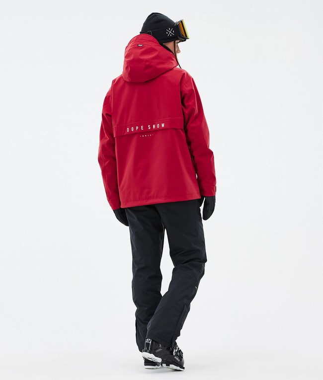 Women Dope Legacy W Ski Jackets Deep Red | CWHTENS-98