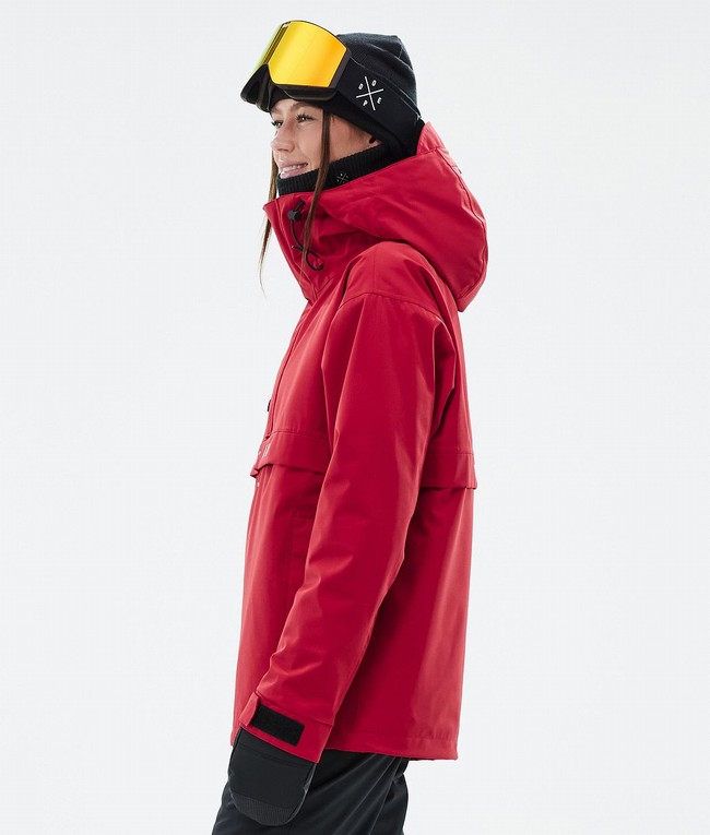 Women Dope Legacy W Ski Jackets Deep Red | CWHTENS-98