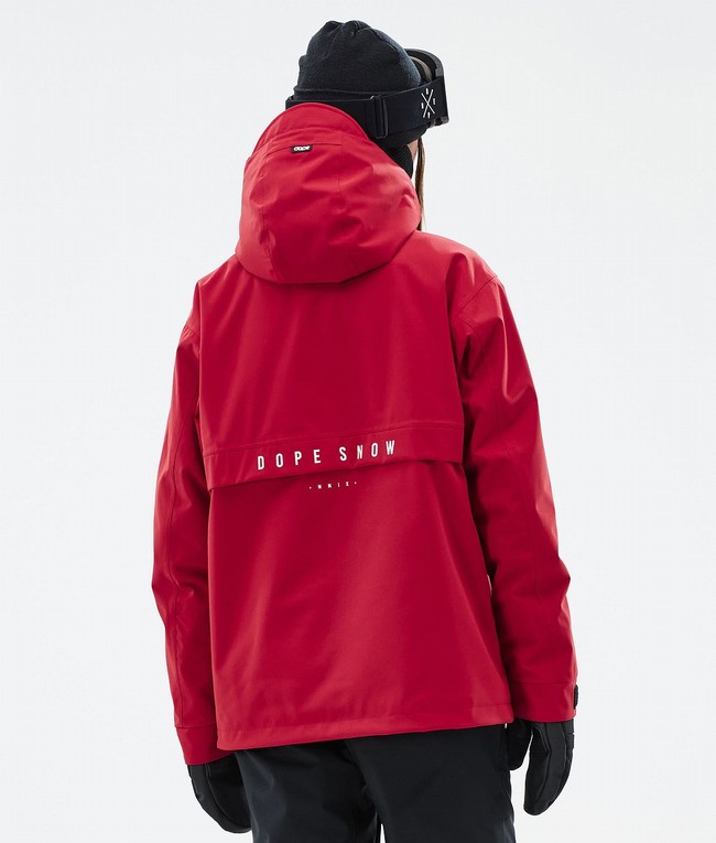 Women Dope Legacy W Ski Jackets Deep Red | CWHTENS-98