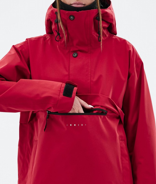 Women Dope Legacy W Ski Jackets Deep Red | CWHTENS-98