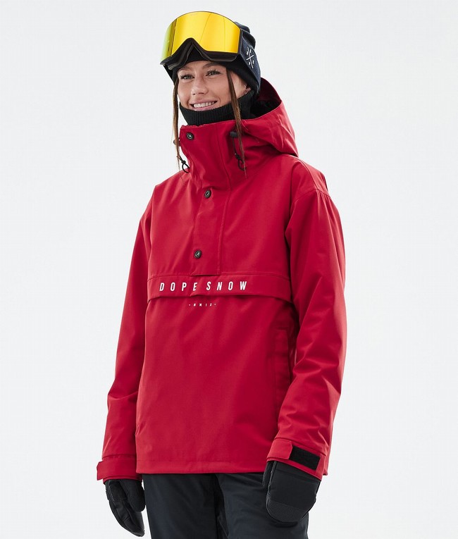 Women Dope Legacy W Ski Jackets Deep Red | CWHTENS-98