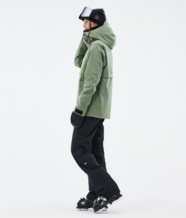 Women Dope Legacy W Ski Jackets Green | LKVSGZM-42