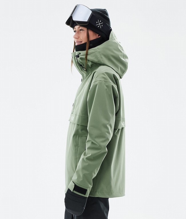 Women Dope Legacy W Ski Jackets Green | LKVSGZM-42