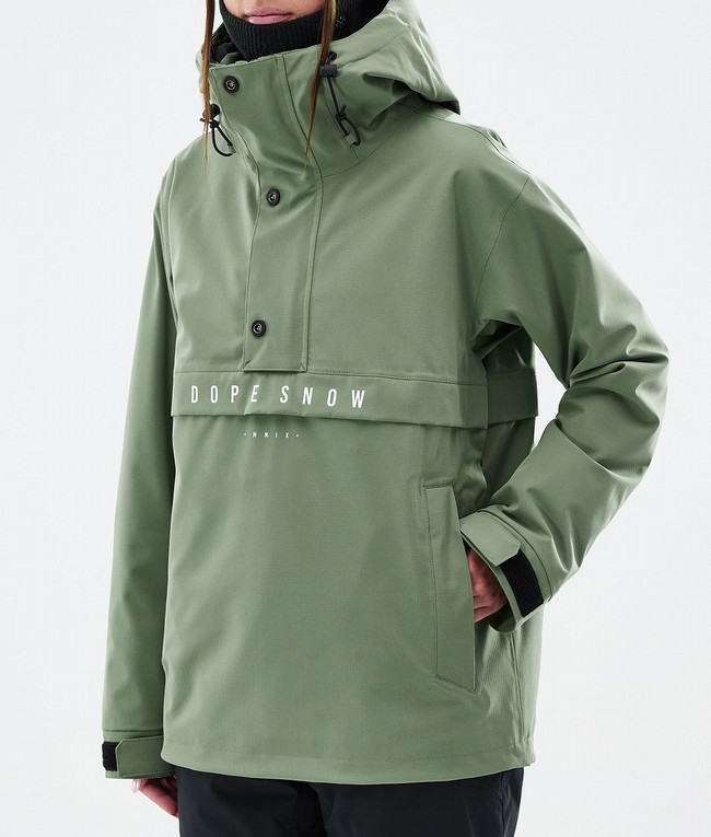 Women Dope Legacy W Ski Jackets Green | LKVSGZM-42