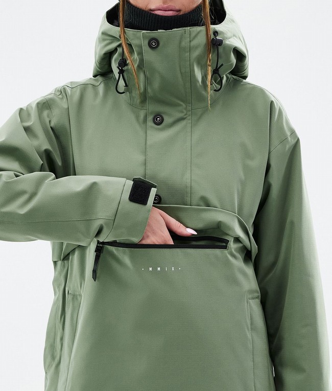 Women Dope Legacy W Ski Jackets Green | LKVSGZM-42