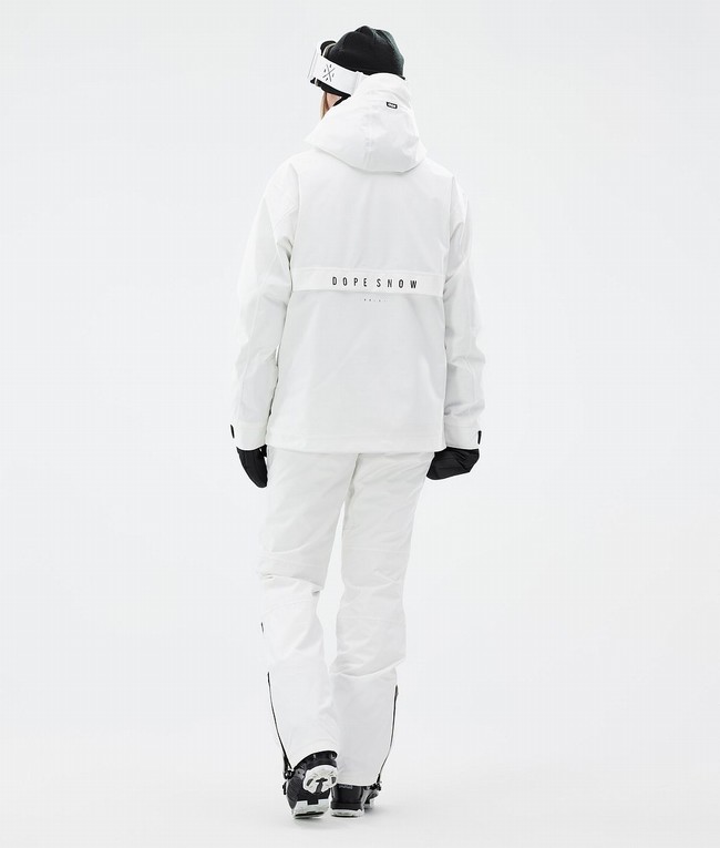 Women Dope Legacy W Ski Jackets White | FKAGSEW-50