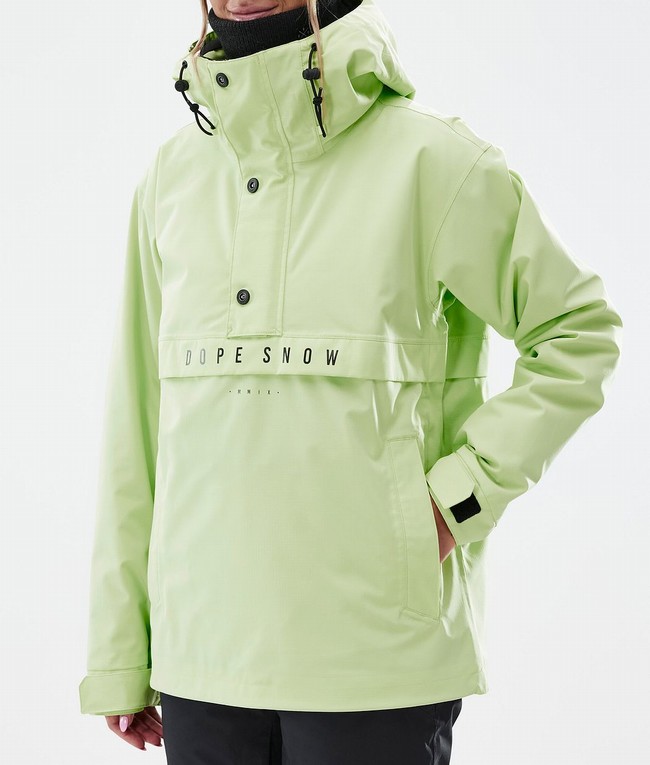 Women Dope Legacy W Snowboard Jackets Green | PNDJUBL-60