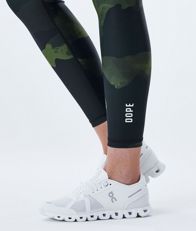 Women Dope Lofty Leggings Green / Camo | NOCAEYG-05