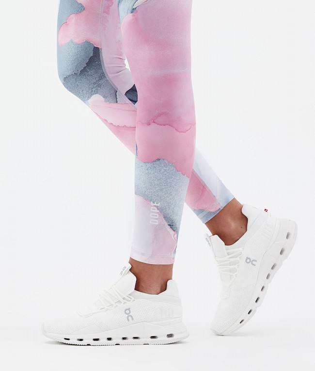 Women Dope Lofty Leggings Pink / Grey / White | AHKCMYI-92