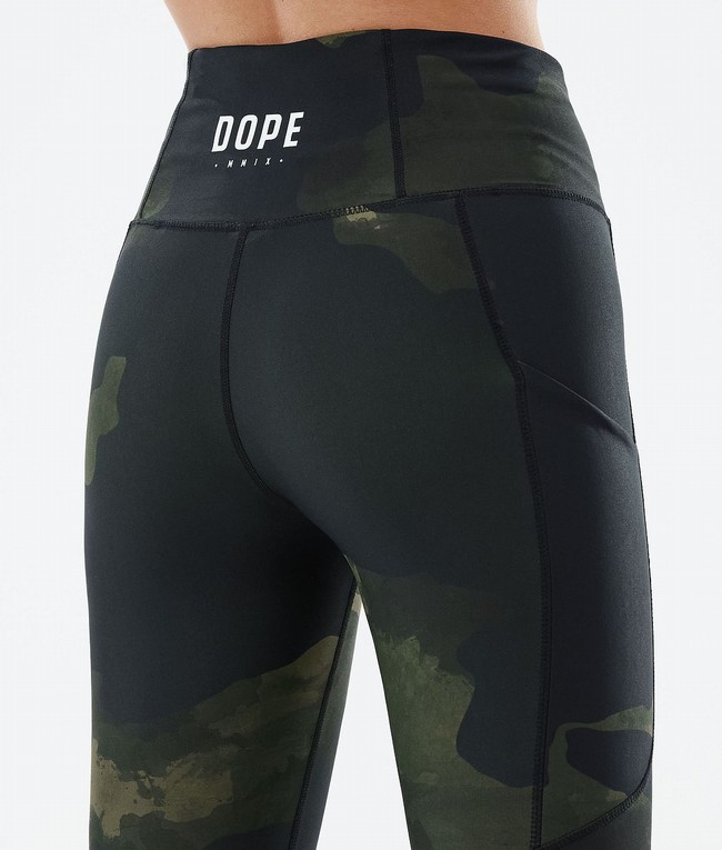 Women Dope Lofty Tech 2022 Leggings Green / Camo | LZUVBTJ-74