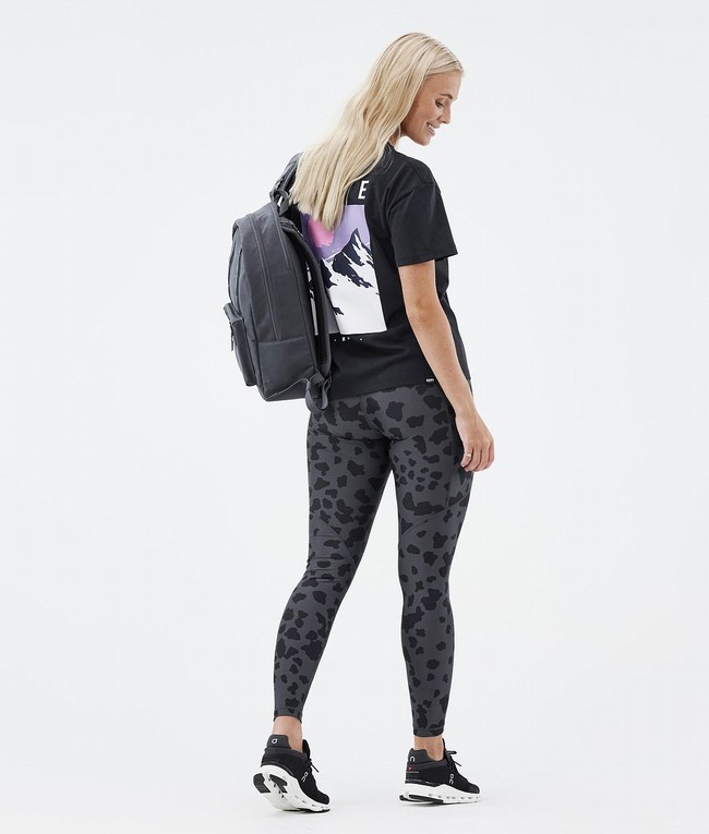 Women Dope Lofty Tech Leggings Black / Grey | XNUKEOA-25