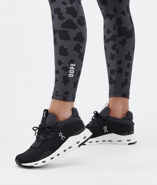 Women Dope Lofty Tech Leggings Black / Grey | XNUKEOA-25