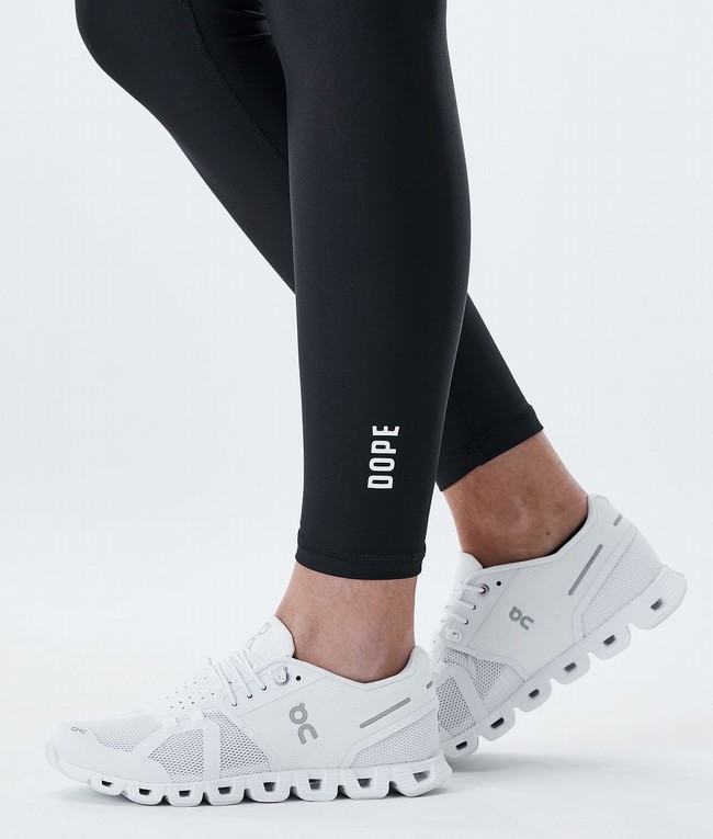 Women Dope Lofty Tech Leggings Black | LBIVYHK-97