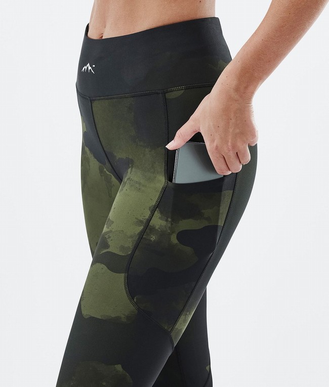 Women Dope Lofty Tech Leggings Green / Camo | YBNVLDH-51