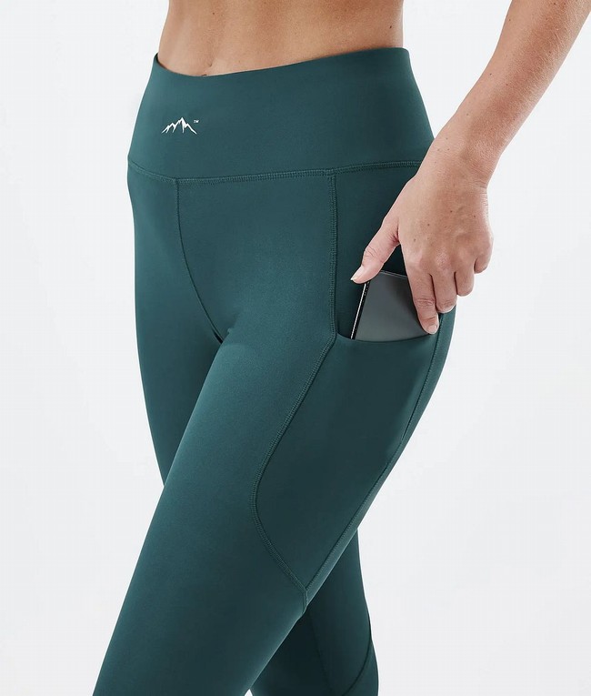 Women Dope Lofty Tech Leggings Green | VQMKBGO-51