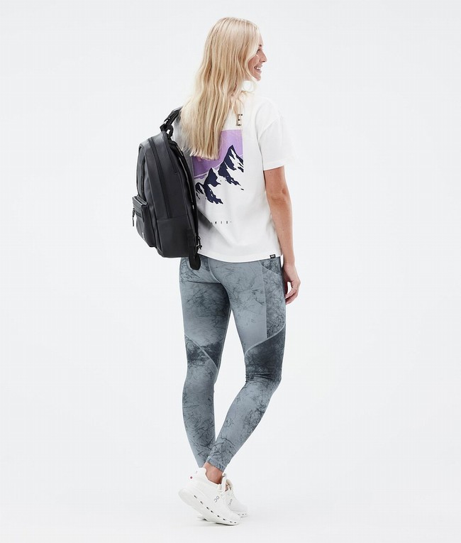 Women Dope Lofty Tech Leggings Grey | SNMJTLK-95