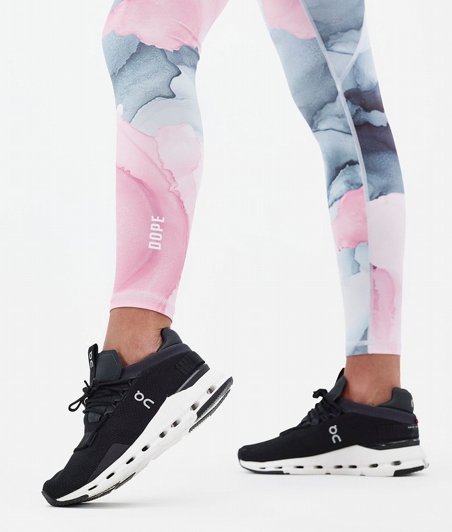 Women Dope Lofty Tech Leggings Pink / Grey / White | TSLBIXZ-54