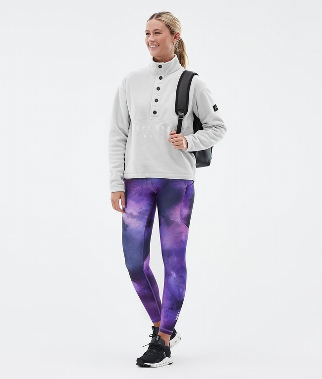 Women Dope Lofty Tech Leggings Purple | GUBHTLY-63