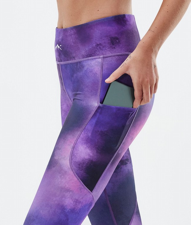 Women Dope Lofty Tech Leggings Purple | GUBHTLY-63