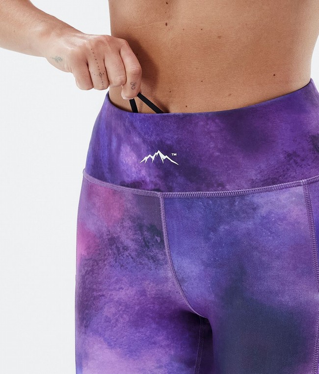 Women Dope Lofty Tech Leggings Purple | GUBHTLY-63