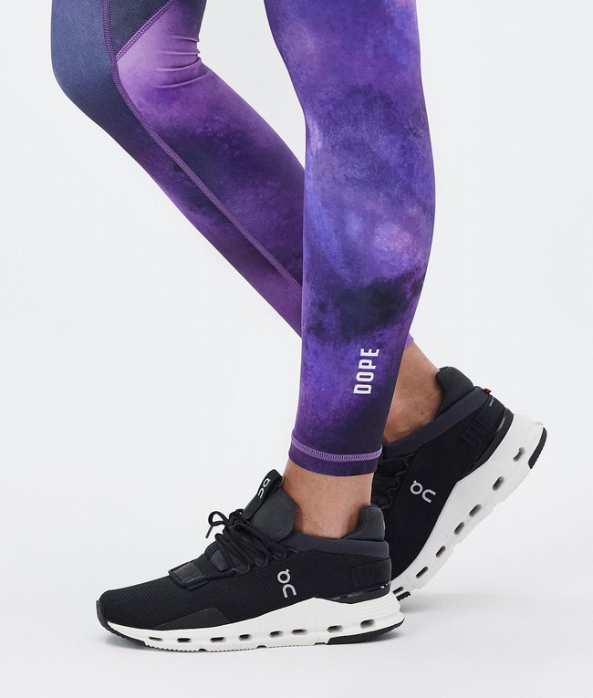 Women Dope Lofty Tech Leggings Purple | GUBHTLY-63