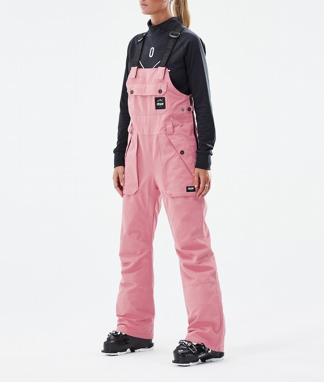 Women Dope Notorious B.I.B W 2022 Ski Pants Pink | WNMFDIC-95