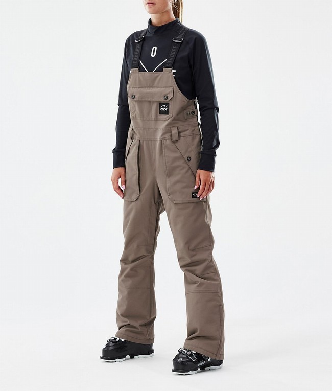 Women Dope Notorious B.I.B W Ski Pants Grey | VSECXBP-12