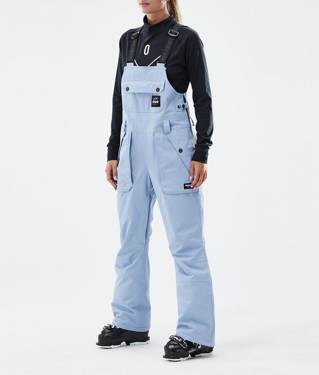 Women Dope Notorious B.I.B W Ski Pants Light Blue | WZVHTIA-08