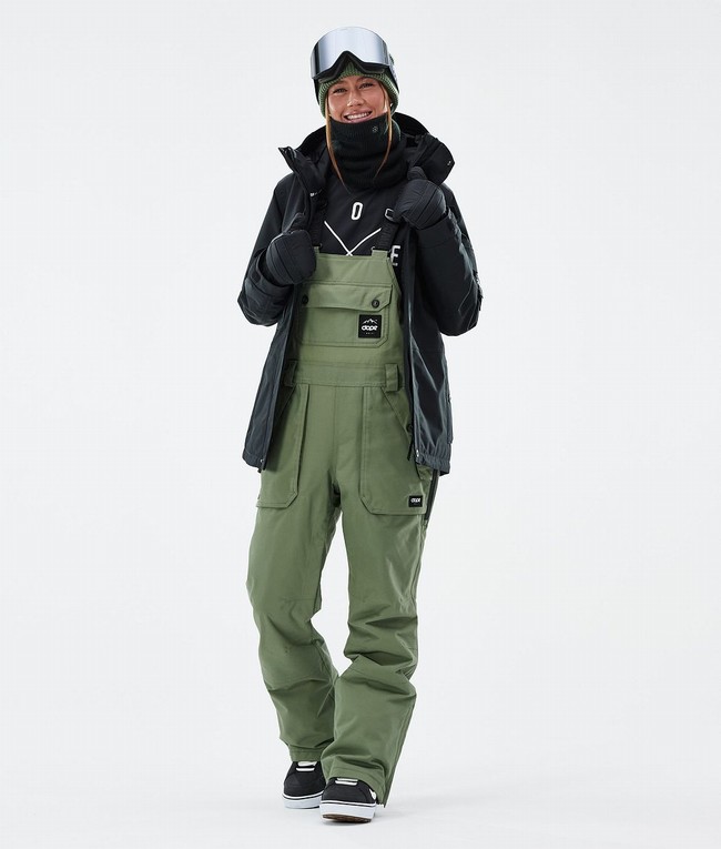 Women Dope Notorious B.I.B W Snowboard Pants Green | LZXUVJQ-17