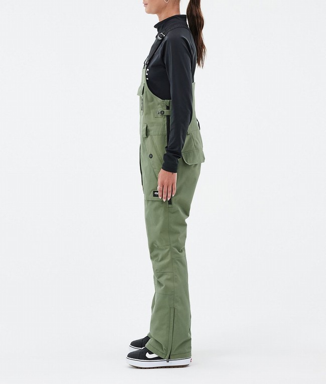 Women Dope Notorious B.I.B W Snowboard Pants Green | LZXUVJQ-17