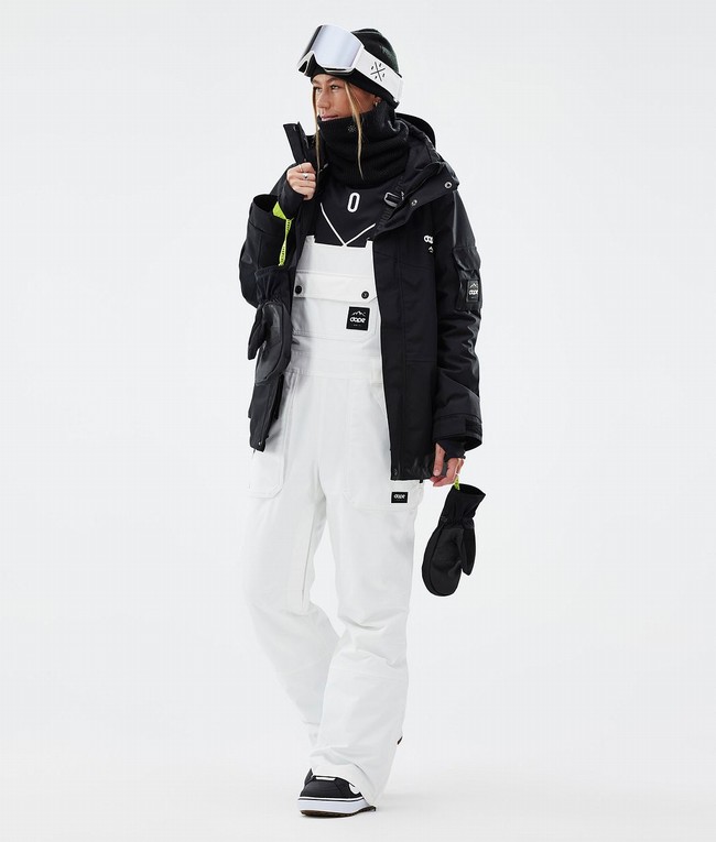 Women Dope Notorious B.I.B W Snowboard Pants White | NIEXVOL-64