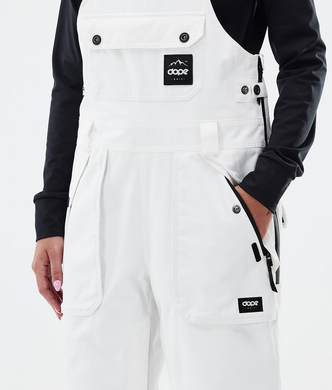 Women Dope Notorious B.I.B W Snowboard Pants White | NIEXVOL-64