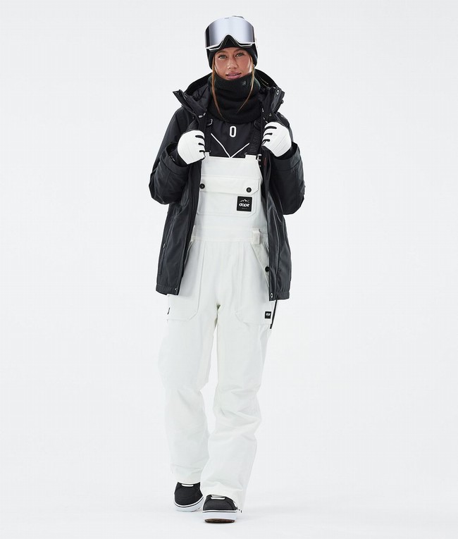 Women Dope Notorious B.I.B W Snowboard Pants White | PEZVYMN-03