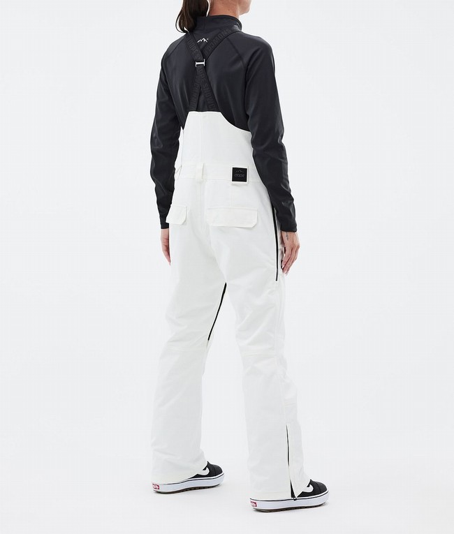 Women Dope Notorious B.I.B W Snowboard Pants White | PEZVYMN-03