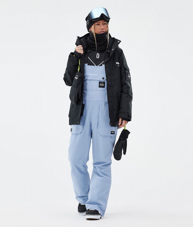 Women Dope Notorious B.I.B W Snowboard Pants Light Blue | ANJIWRE-40