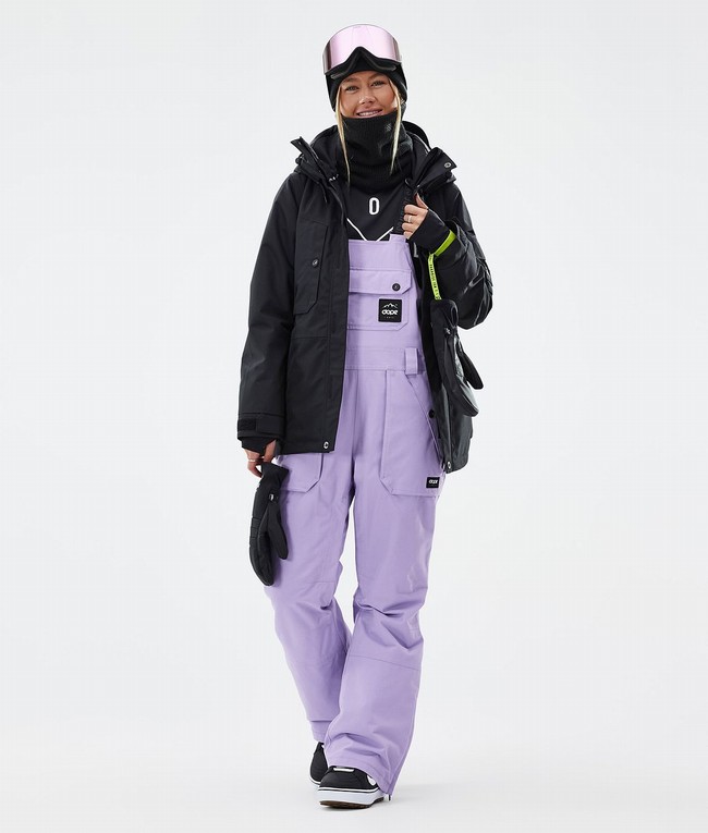 Women Dope Notorious B.I.B W Snowboard Pants Purple | AHQWSGK-52