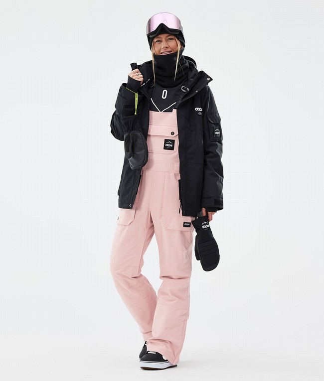 Women Dope Notorious B.I.B W Snowboard Pants Pink | BMOTCLD-40