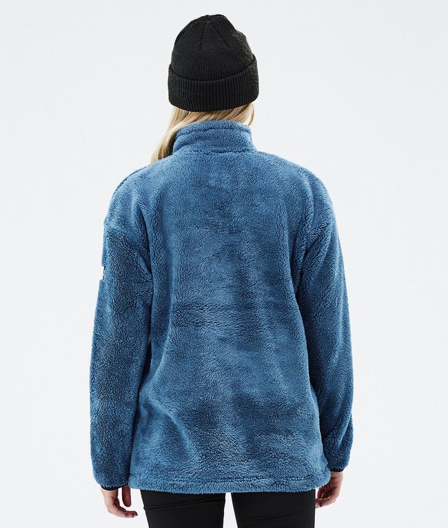 Women Dope Pile W 2022 Fleece Blue / Grey | JSBVPQY-40