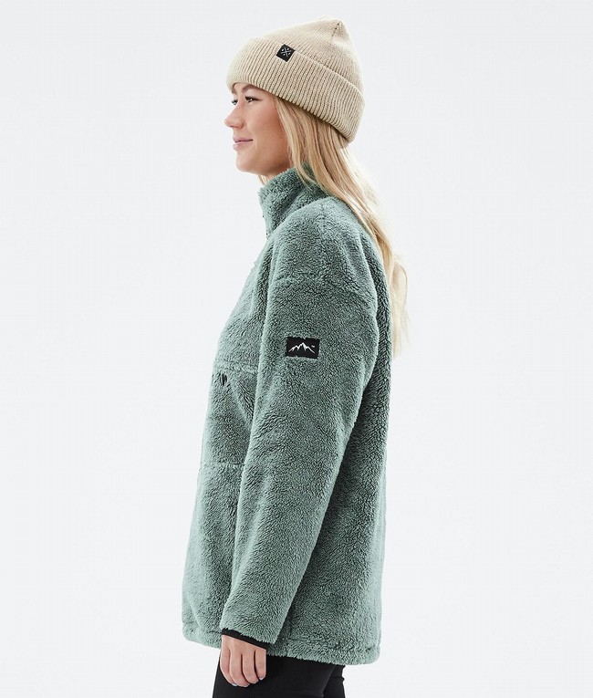 Women Dope Pile W 2022 Fleece Green | HOBCLJW-94