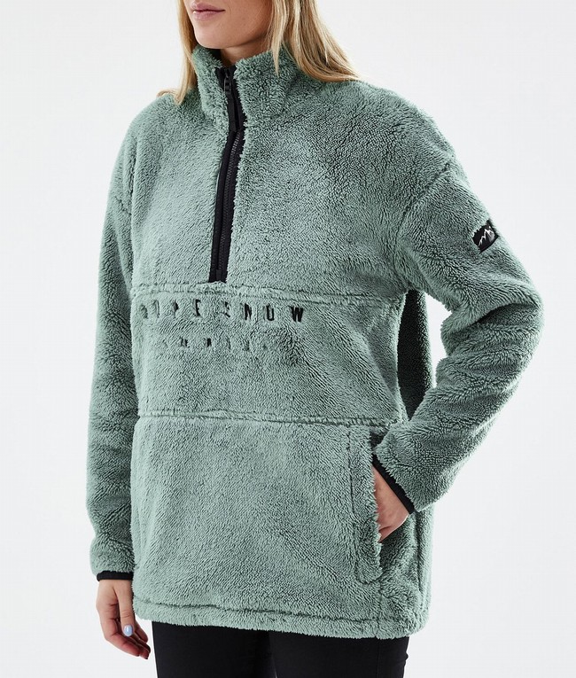 Women Dope Pile W 2022 Fleece Green | HOBCLJW-94