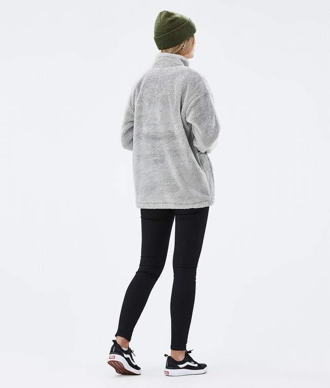 Women Dope Pile W 2022 Fleece Light Grey | QMVOIRT-95