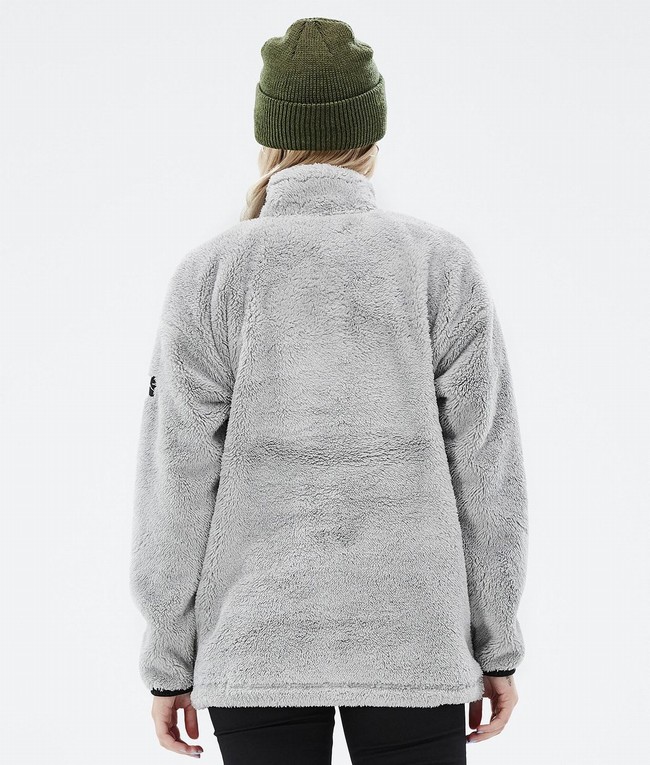 Women Dope Pile W 2022 Fleece Light Grey | QMVOIRT-95